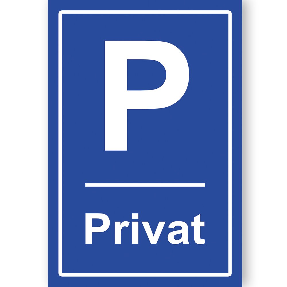 P Privat, blau